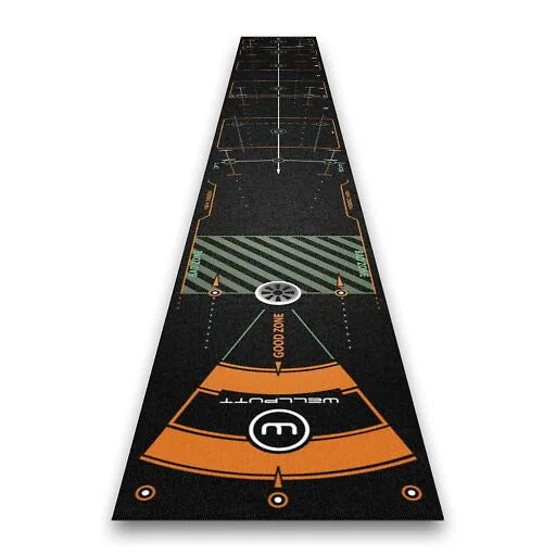 Wellputt 4M Putting Mat Svart