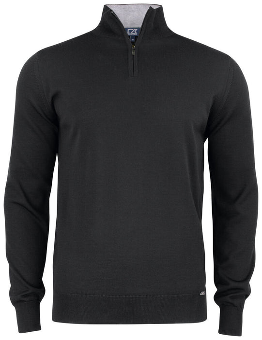 Cutter & Buck Everett Half Zip Sweater Svart