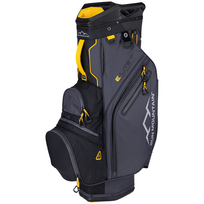 Sun Mountain E-Lite Cart Bag Black/Steel/Gold