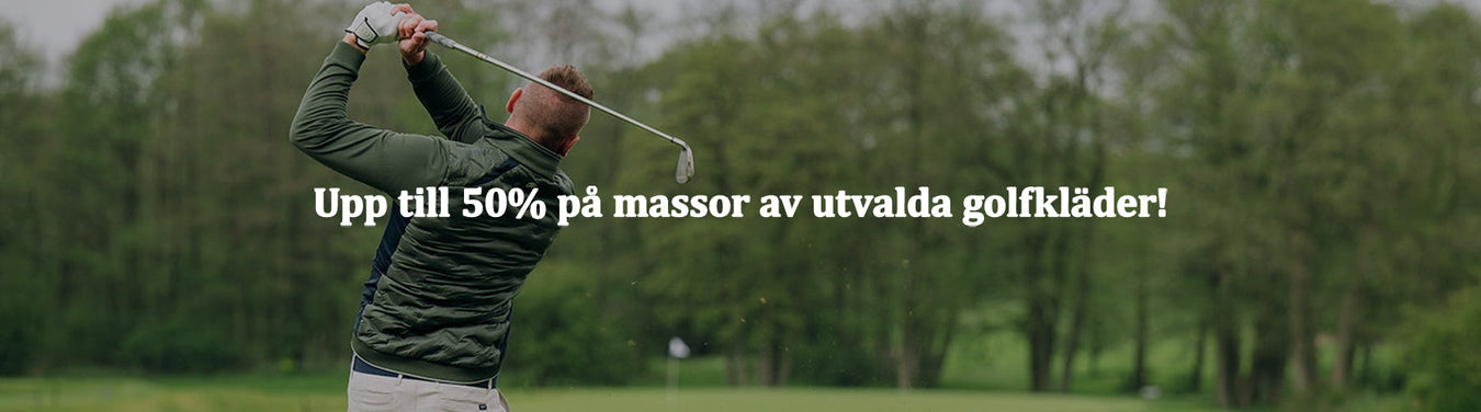 Upp till 50% på massor av utvalda golfkläder & skor!