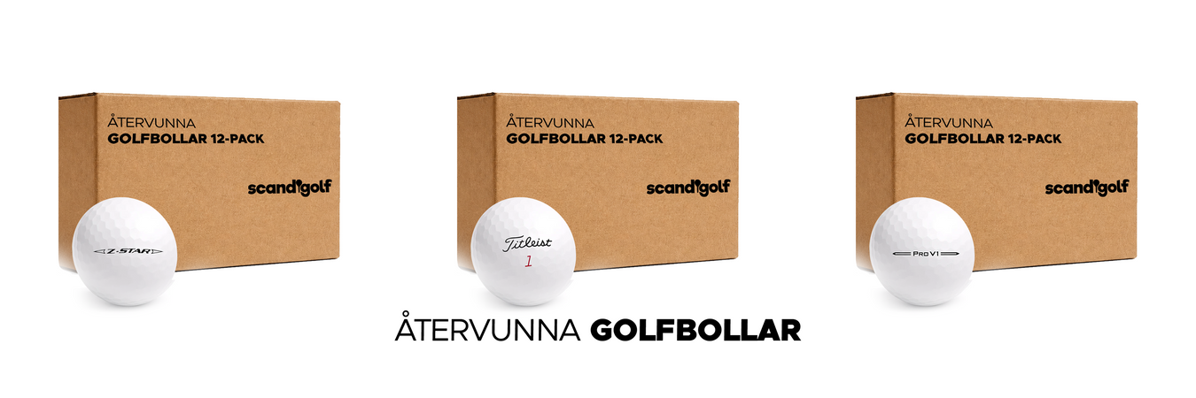 Begagnade golfbollar