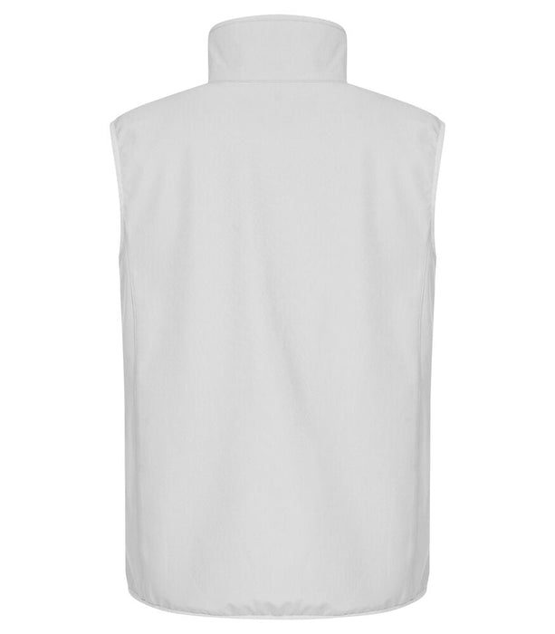 Clique Classic Softshell Väster – 3-Lagers Softshellväst - Vit - Herr