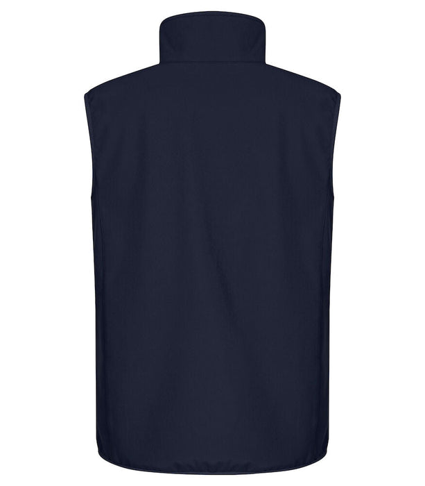 Clique Classic Softshell Väster – 3-Lagers Softshellväst - Marinblå - Herr