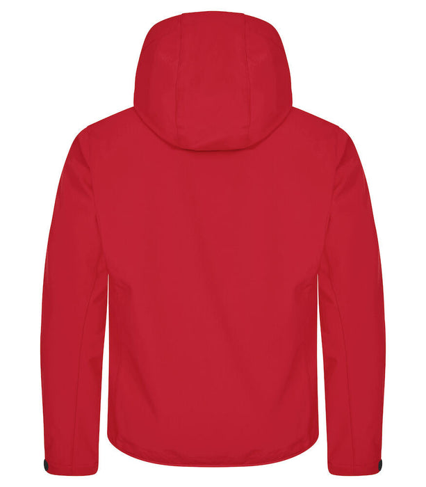 Clique Classic Softshell Hoody – 3-Lagers Softshelljacka - Herr - Röd