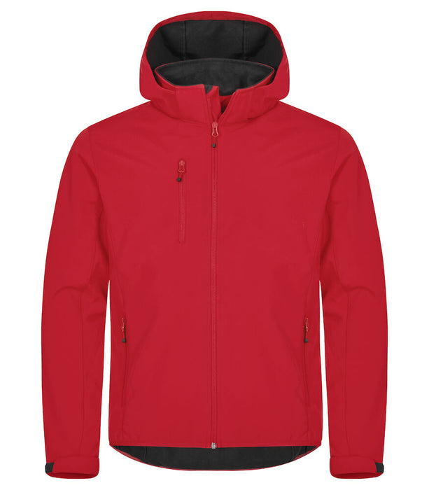 Clique Classic Softshell Hoody – 3-Lagers Softshelljacka - Herr - Röd