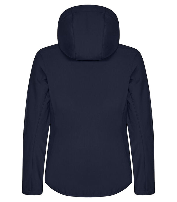Clique Classic Softshell Hoody Women – 3-Lagers Softshelljacka - Dam - Marinblå