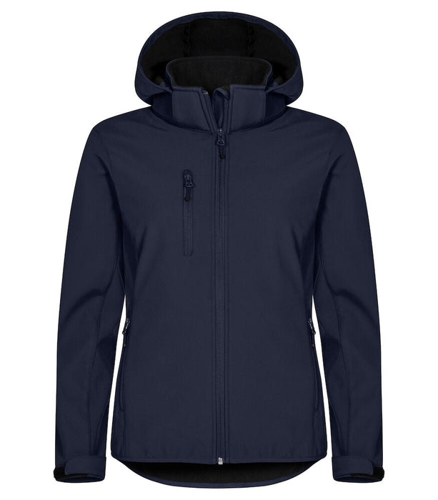 Clique Classic Softshell Hoody Women – 3-Lagers Softshelljacka - Dam - Marinblå