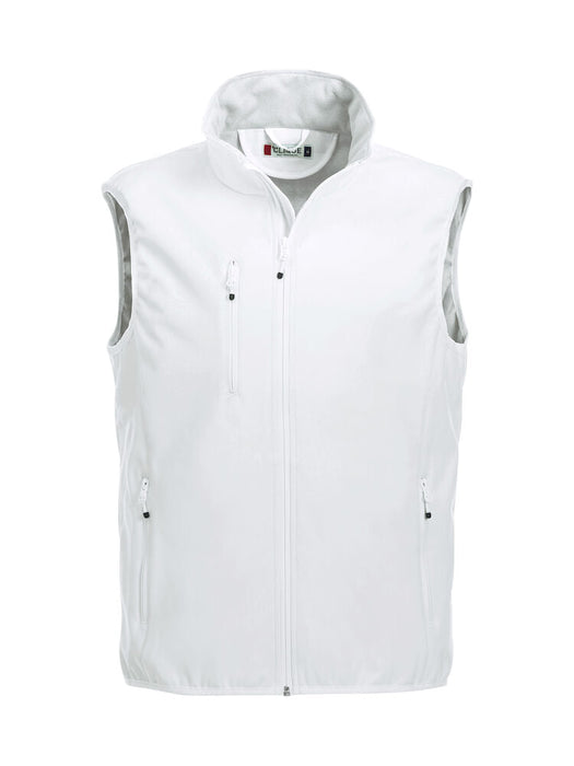 Clique Basic Softshell Vest Herr – Funktionell Softshellväst - Vit