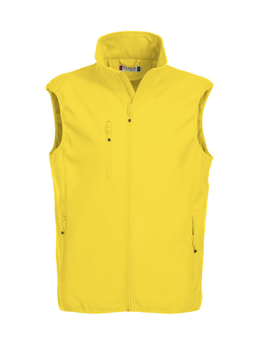 Clique Basic Softshell Vest Herr – Funktionell Softshellväst - Gul