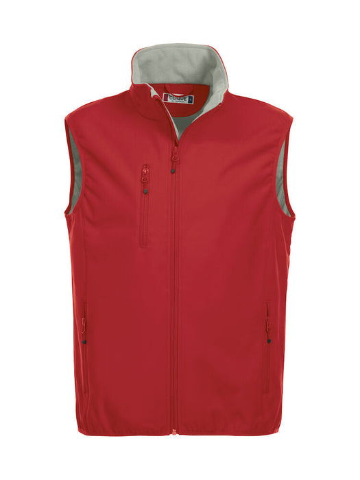 Clique Basic Softshell Vest Herr – Funktionell Softshellväst - Röd