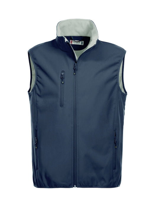 Clique Basic Softshell Vest Herr – Funktionell Softshellväst - Marinblå
