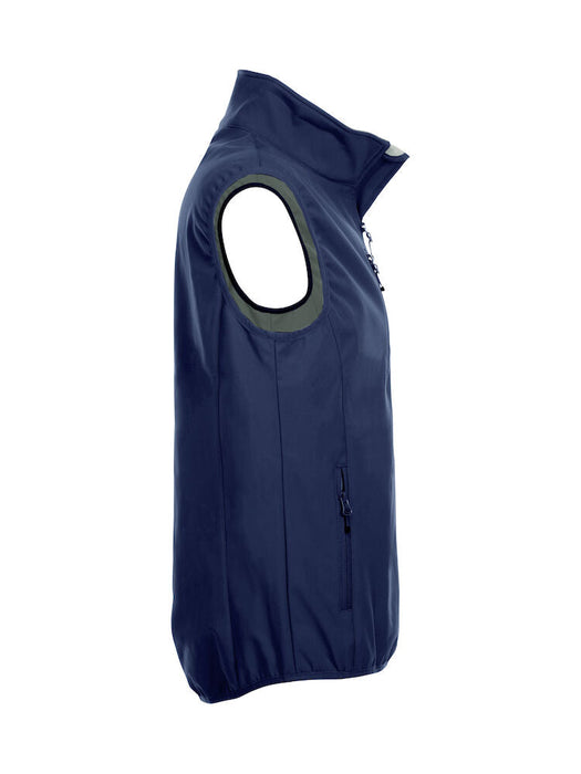 Clique Basic Softshell Vest Herr – Funktionell Softshellväst - Marinblå