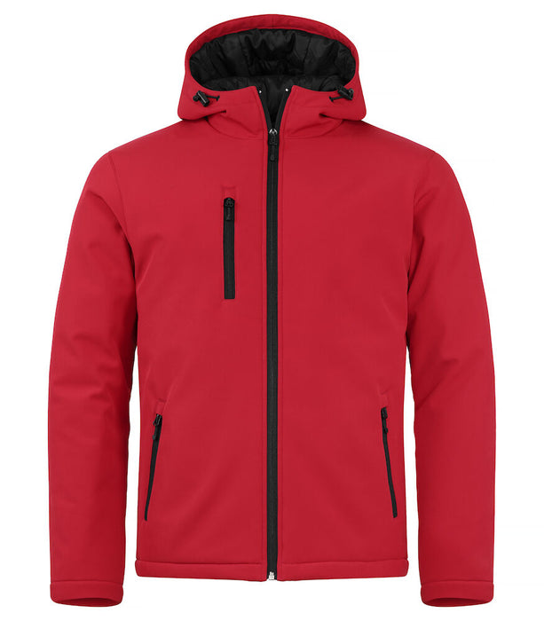 Clique Padded Hoody Softshell Jacka Herr - Röd