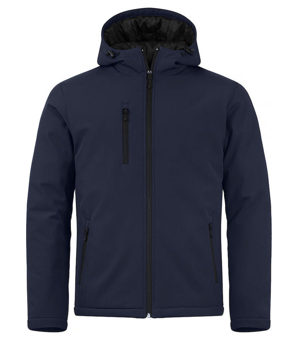 Clique Padded Hoody Softshell Jacka Herr - Marinblå