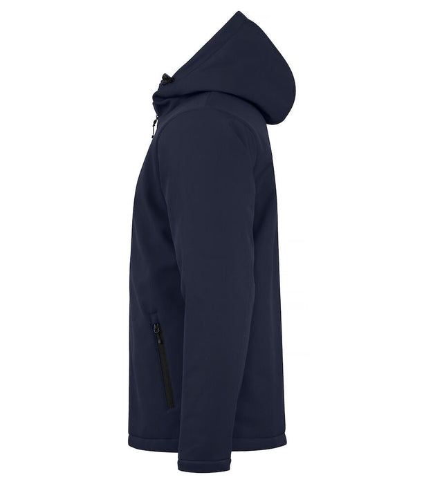Clique Padded Hoody Softshell Jacka Herr - Marinblå