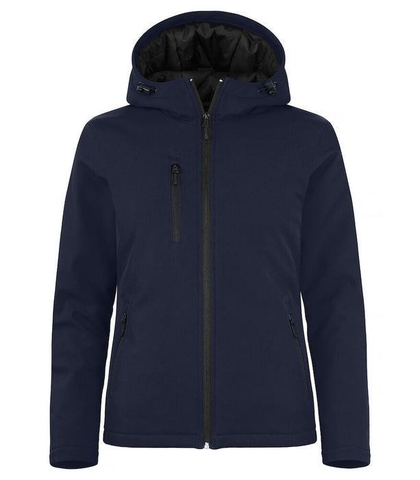 Clique Padded Hoody Softshell Jacket – Vadderad Softshelljacka för Dam - Marinblå