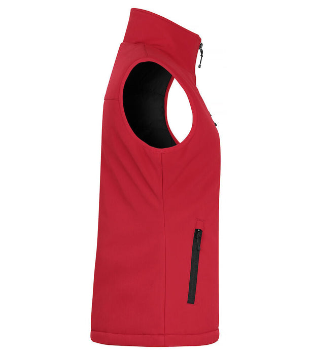 Clique Padded Softshell – Vadderad Softshellväst för Dam - Röd