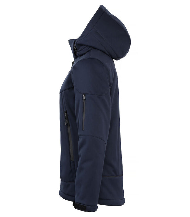 Clique Grayland Women – Modern Vadderad Softshelljacka för Dam - Marinblå