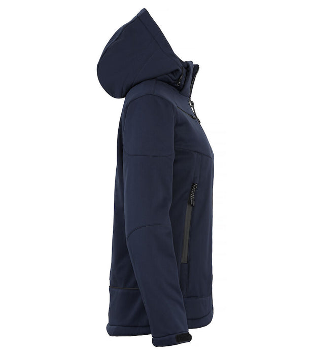 Clique Grayland Women – Modern Vadderad Softshelljacka för Dam - Marinblå