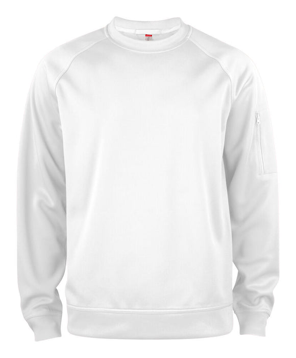 Clique Basic Active Roundneck – Unisex Sweatshirt - Vit