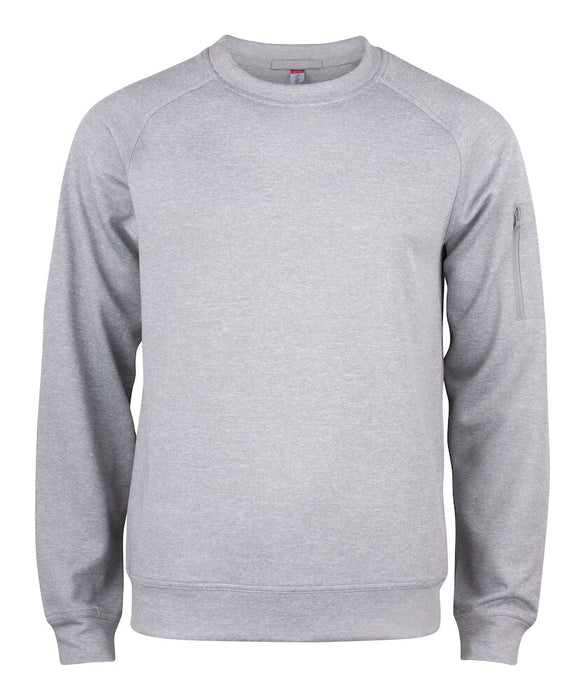 Clique Basic Active Roundneck – Unisex Sweatshirt Grå