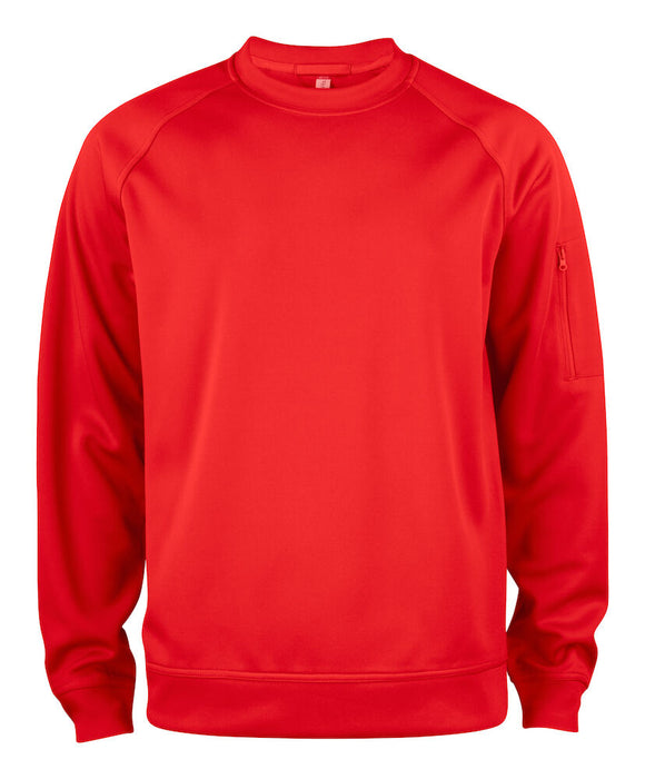 Clique Basic Active Roundneck – Unisex Sweatshirt - Röd