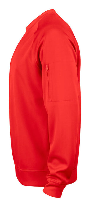 Clique Basic Active Roundneck – Unisex Sweatshirt - Röd