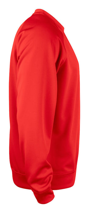 Clique Basic Active Roundneck – Unisex Sweatshirt - Röd