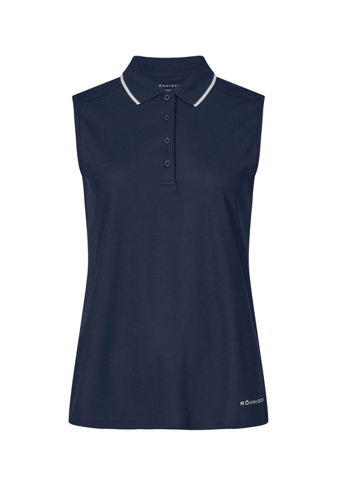 Röhnisch Miriam Sleeveless Poloshirt Blå