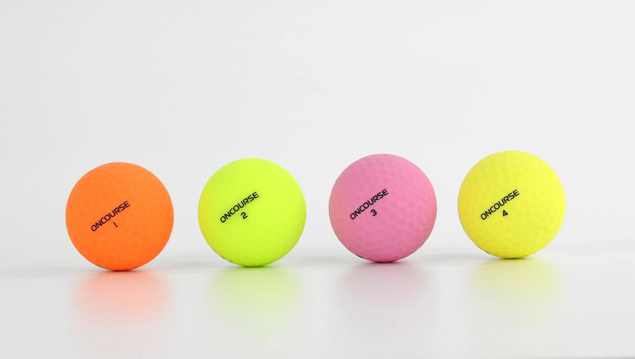 OnCourse Multi Matte Colours Golf Ball