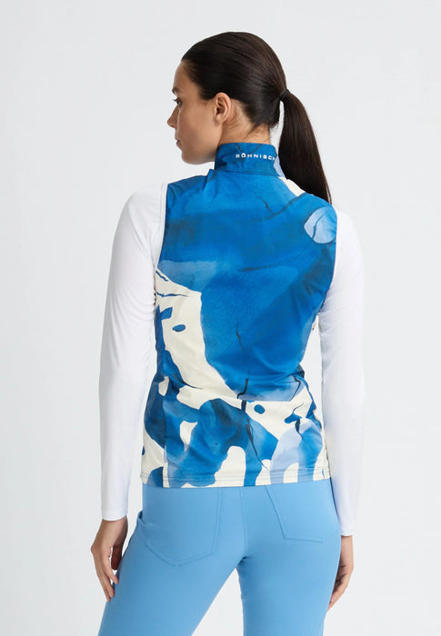 Röhnisch Packable Ultralight Vest Blue Aquarelle