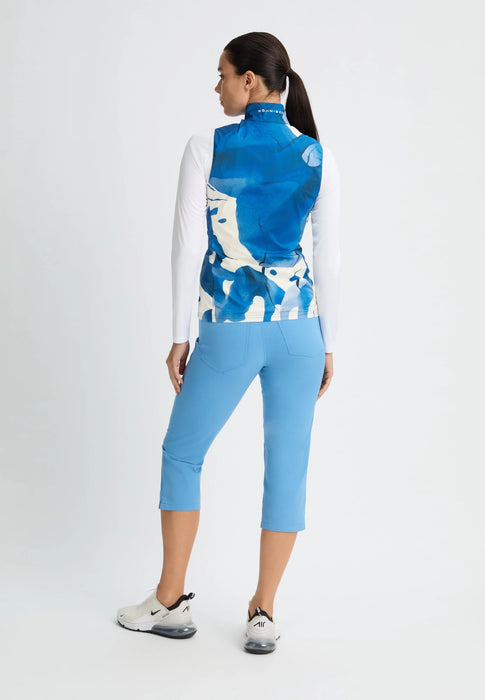 Röhnisch Packable Ultralight Vest Blue Aquarelle