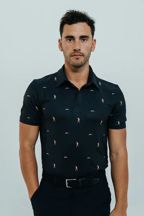 Seve Allover Polo AOP Pikétröja Vit