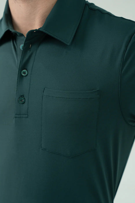 Seve Dublin Pocket Polo Golf Pikétröja Röd