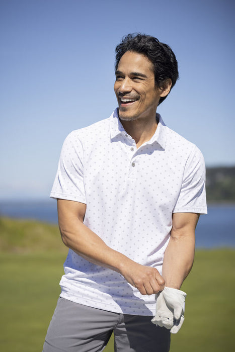 Cutter & Buck Virtue Polo Printed Herr Blå