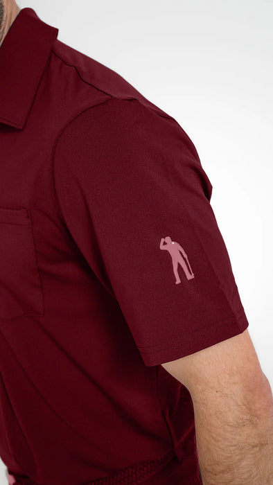 Seve Dublin Pocket Polo Golf Pikétröja Röd